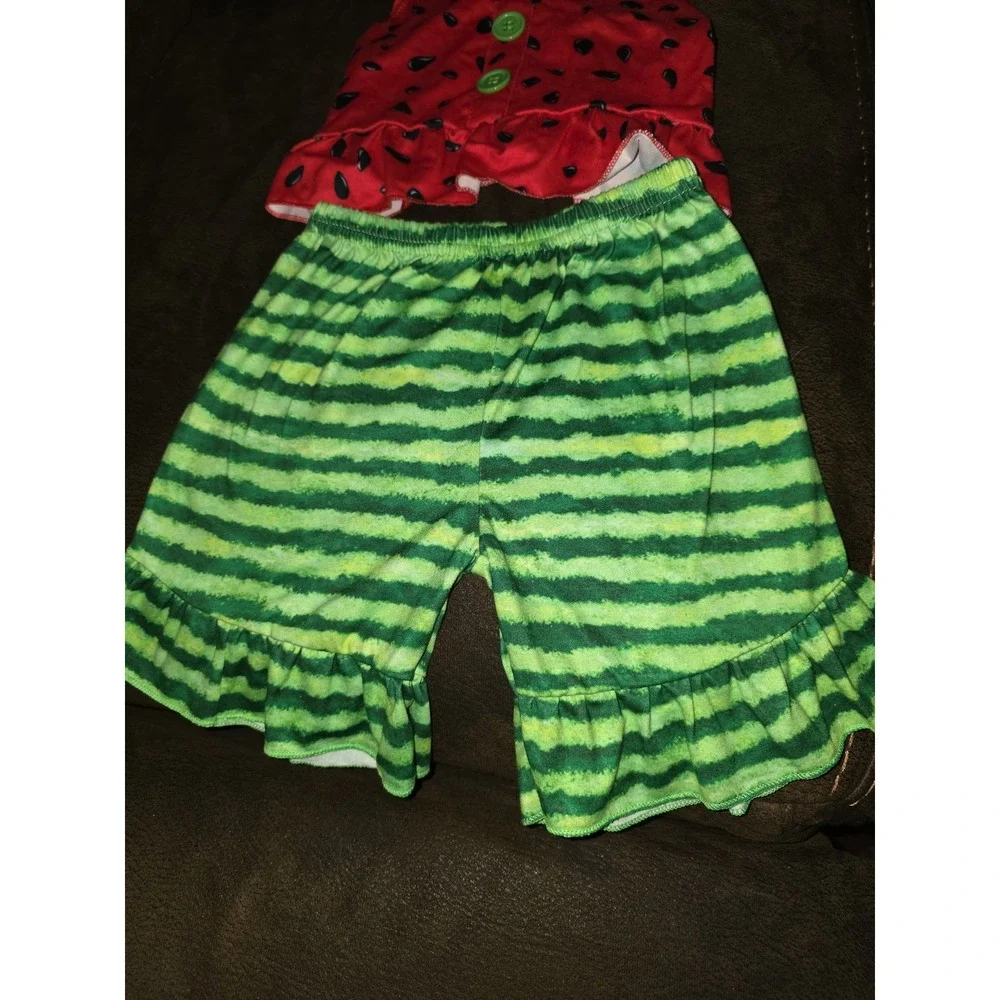 Boutique watermelon top‎ and shorts outfit size 4t